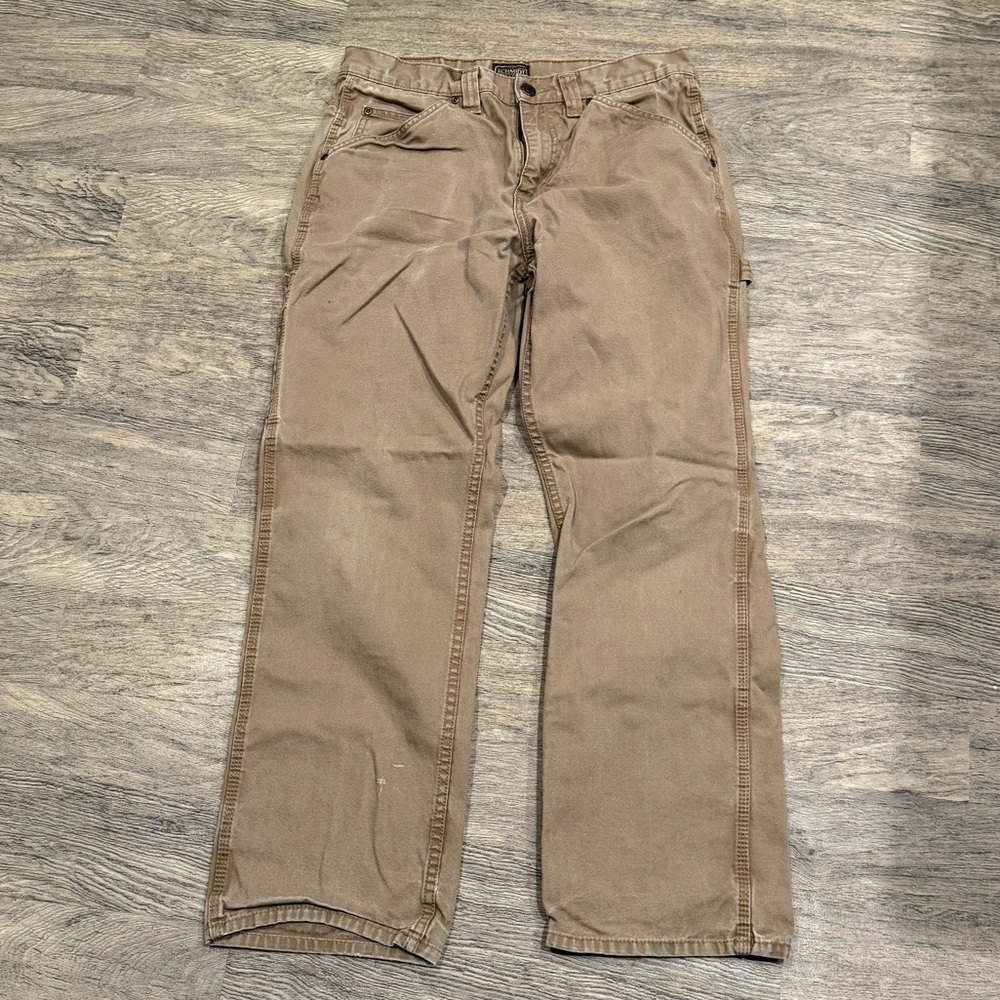 Schmidt Men's Casual Straight-Leg Pants in Brown